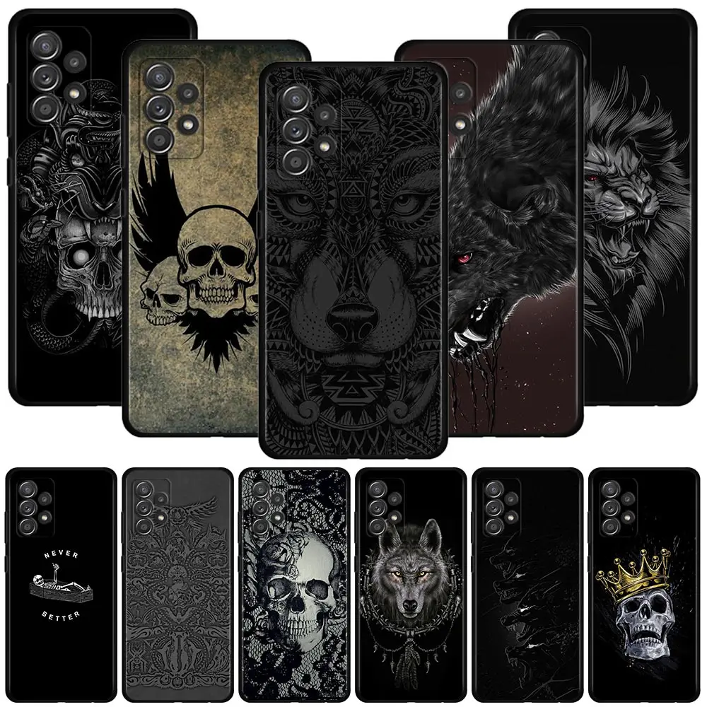 

Cool Skull Wolf Tiger Animal Case For Samsung Galaxy A51 A71 A41 A31 A13 A11 A01 A72 A52 A42 A32 A22 A52s A21s A02s A03 A12 A02