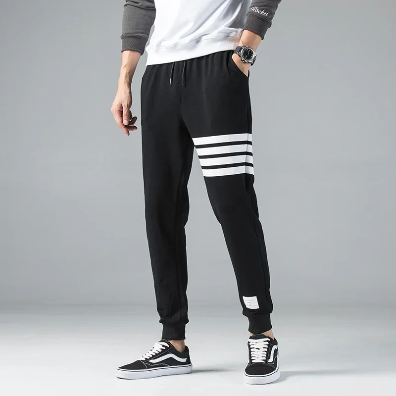 

Summer new men's casual pants TB knitted sports pants youth ruffian handsome student handsome Capris fashion
