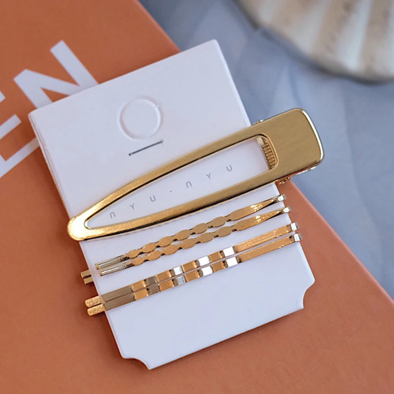 M6 -5pcs. Модные заколки для волос женские жемчужные заколки для волос свадебные ювелирные аксессуары Mujer Корейский стиль Золотой головной убор Набор для девочек - Цвет: M6 -5pcs.