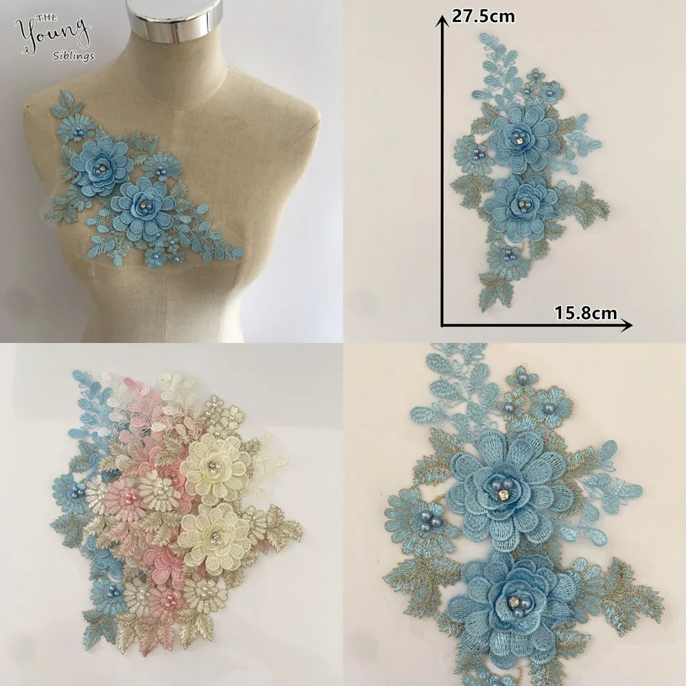 Новое поступление кружевной воротник вышивка 3D цветочным кружевом украшение