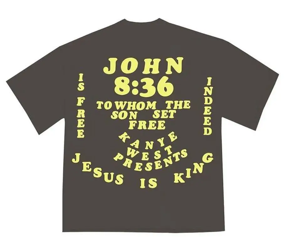 19ss новый и надписью jesus is футболка king для мужчин женщин 100% хлопок высокого качества футболки различных