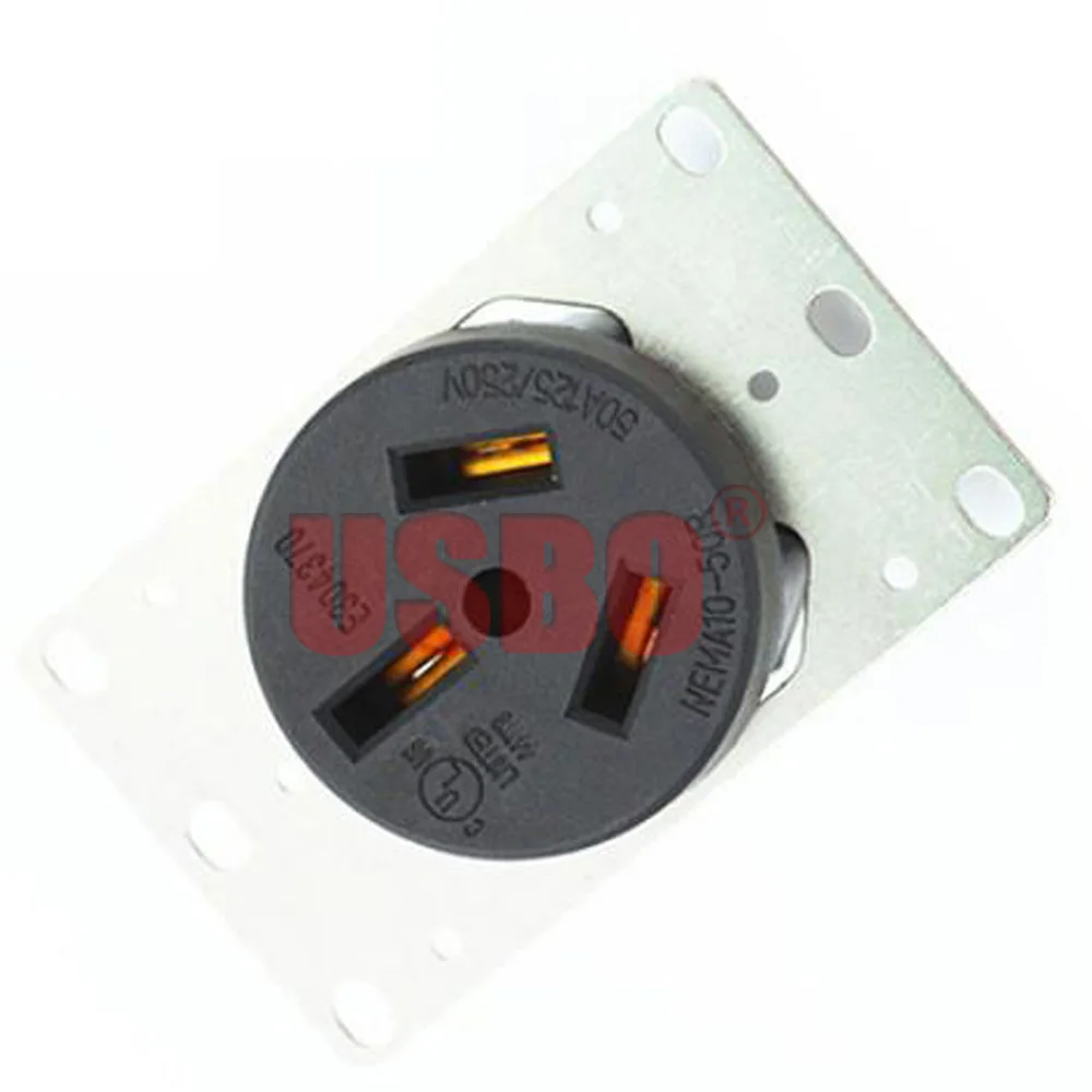 Черный 50A 125V/250V (Национальная ассоциация владельцев электротехнических 10-50P &amp