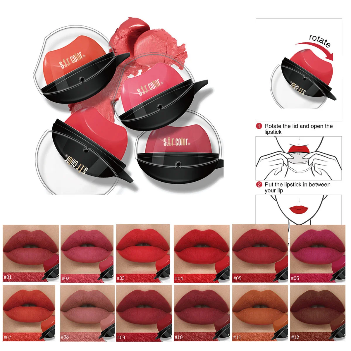 Сексуальная матовая помада для макияжа 12 цветов стойкий пигмент женская