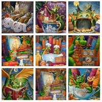 full ab squareround drill velvet canvas 5d diy diamond painting colorful dragon 3d embroidery cross stitch 5d home decor gift