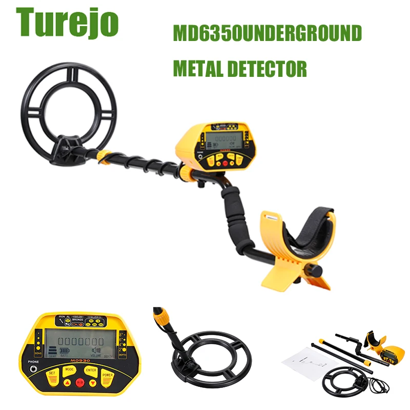 

Underground Metal Detector Professional Gold Digger Treasure Finder Tool 2.5m Depth Search 7 Inch Waterproof Pinpointer Detector