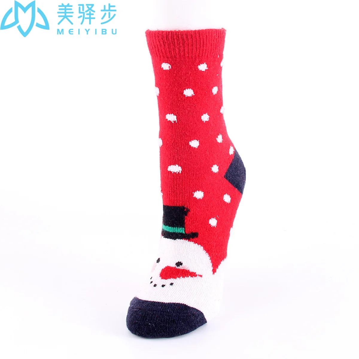 12 Pairs Per Set Winter Christmas Wool Socks Thickened Warm Elk Holiday Socks Hot Selling Soft Wool Socks