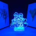 Настольная лампа SAO с дистанционным управлением, светодиодный ночсветильник 3D в стиле аниме, с изображением меча онлайн, Kirito и Asuna, для подарка на день рождения, ночсветильник для украшения спальни