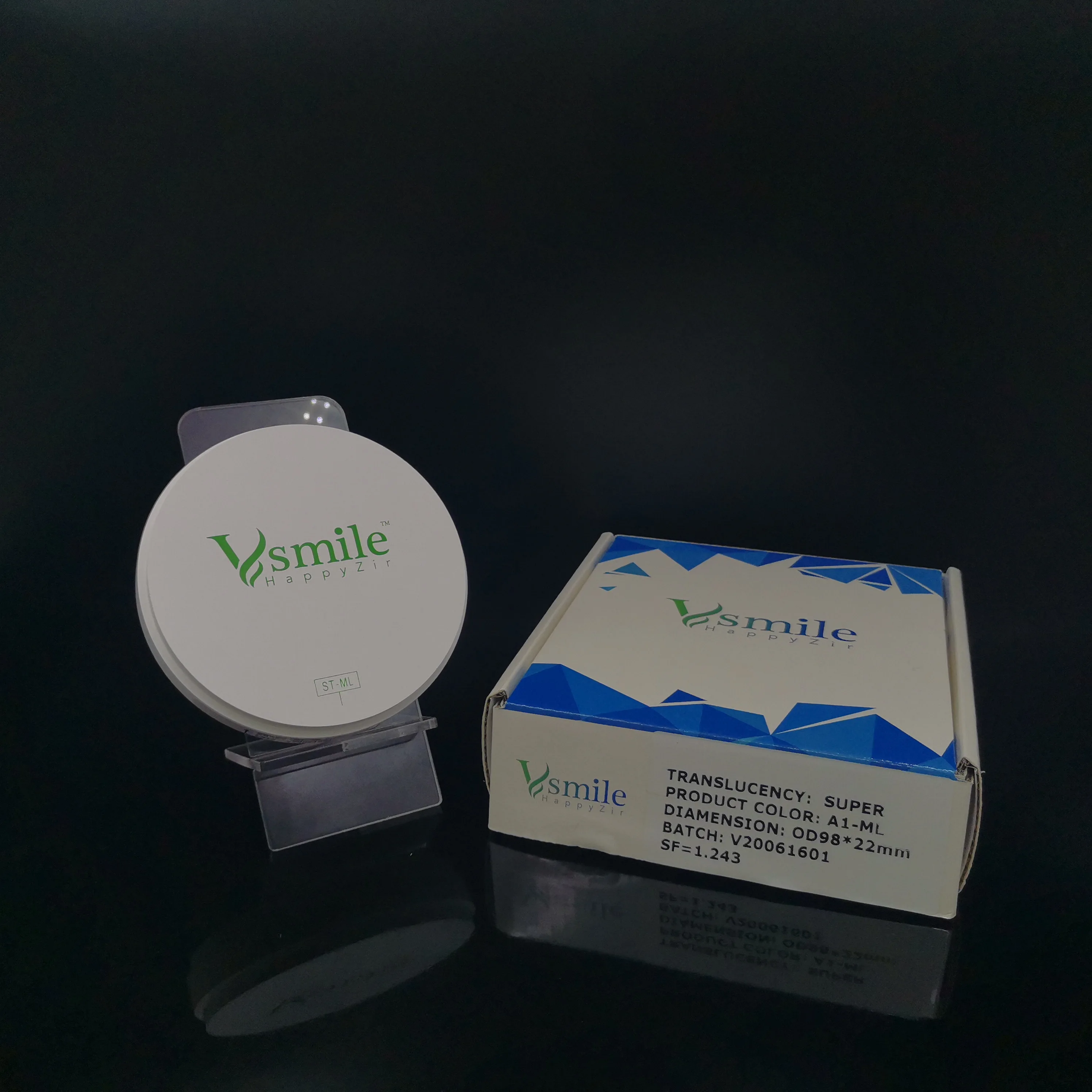 

Fracture Resistant Lifelike Translucency STML Dental Multilayer Zirconia Block For CAD CAM Open System Shade 16A-D