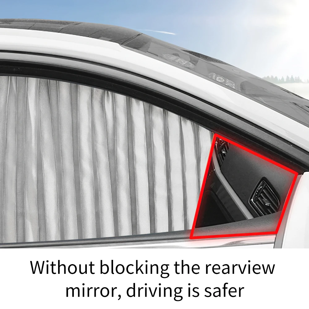 4 шт. Шторки автомобильные защиты конфиденциальности сдвижная просты в установке