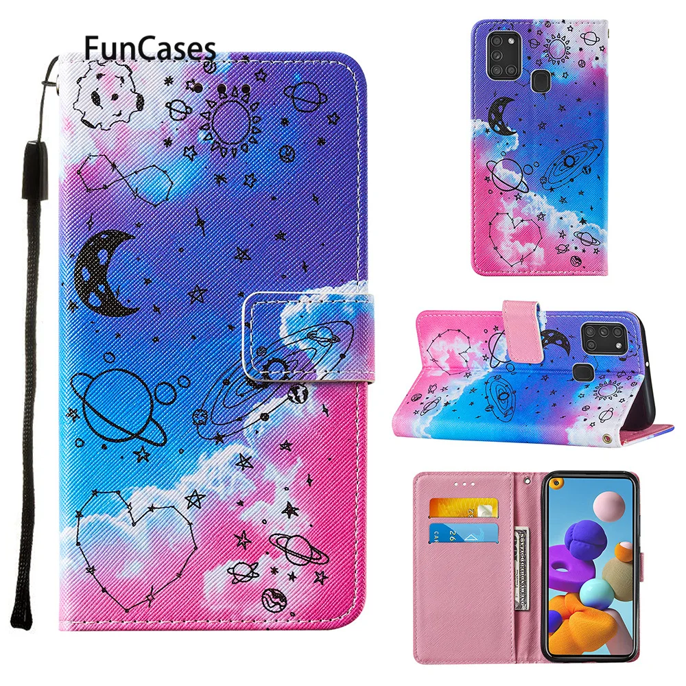 Хит продаж флип-чехол из искусственной кожи для Samsung A01 Galaxy capinha A11 A31 A30 A21S A21 M11 Estuche