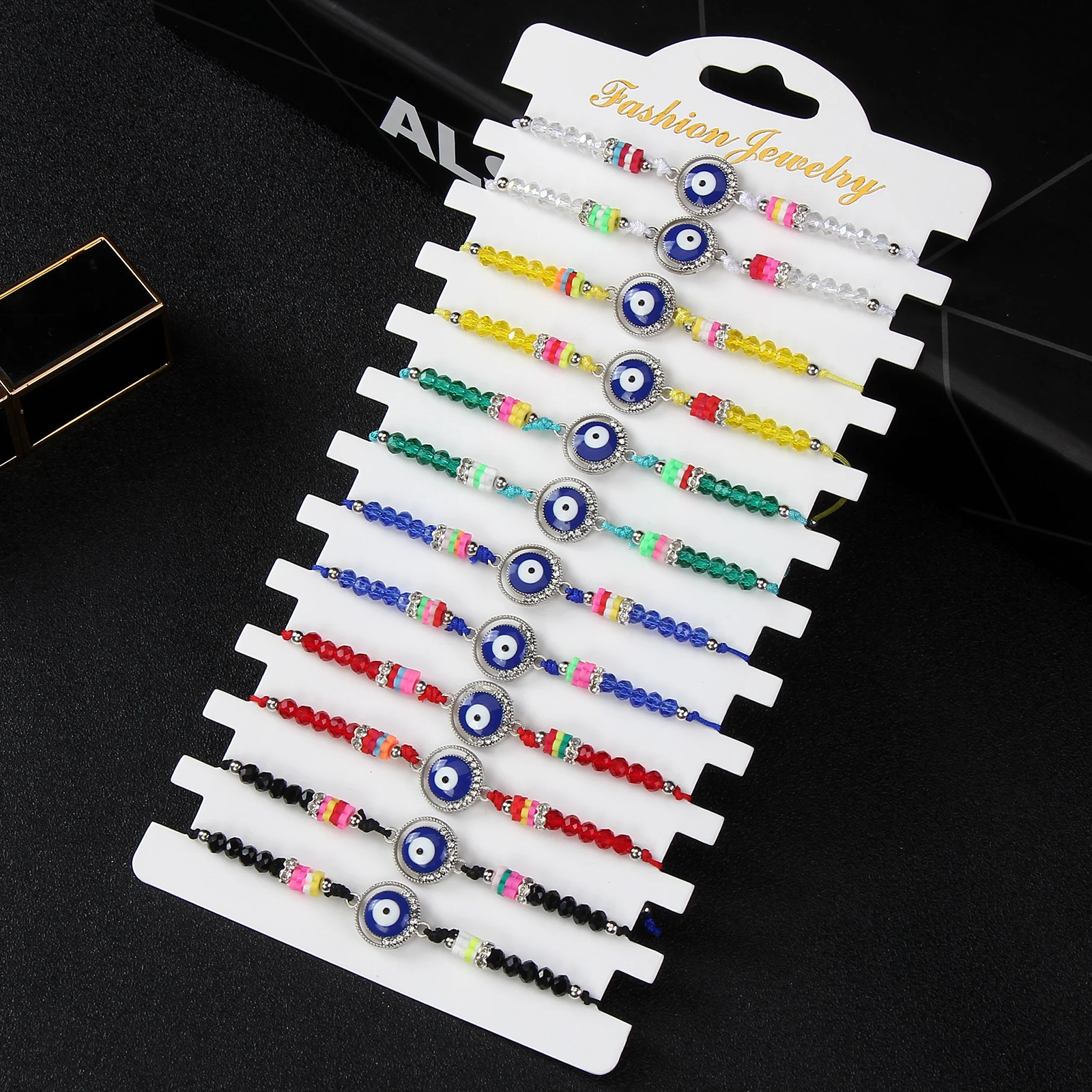 12 шт. регулируемые браслеты ручной вязки с бусинами | Украшения и аксессуары