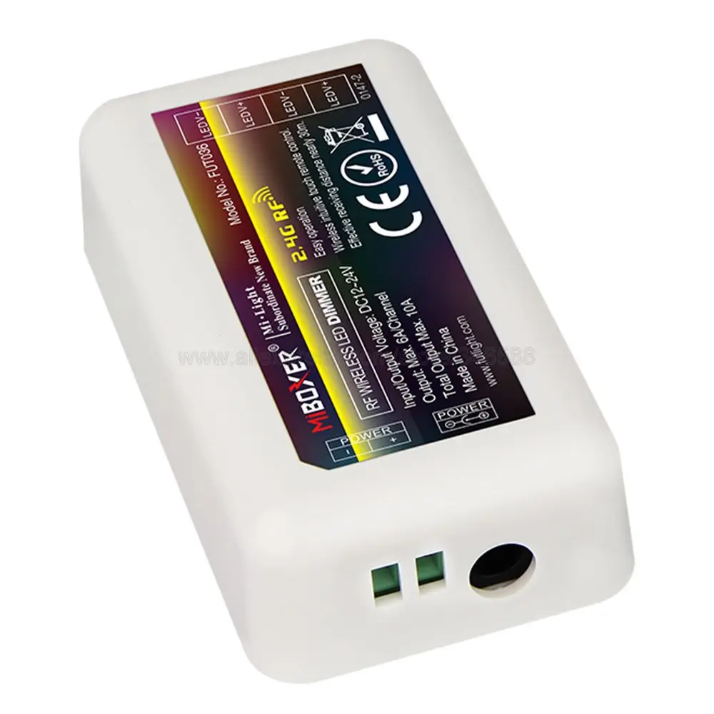 FUT036 Miboxer 2 4G RF беспроводной Wi Fi совместимый 4 зонный регулируемый светодиодный