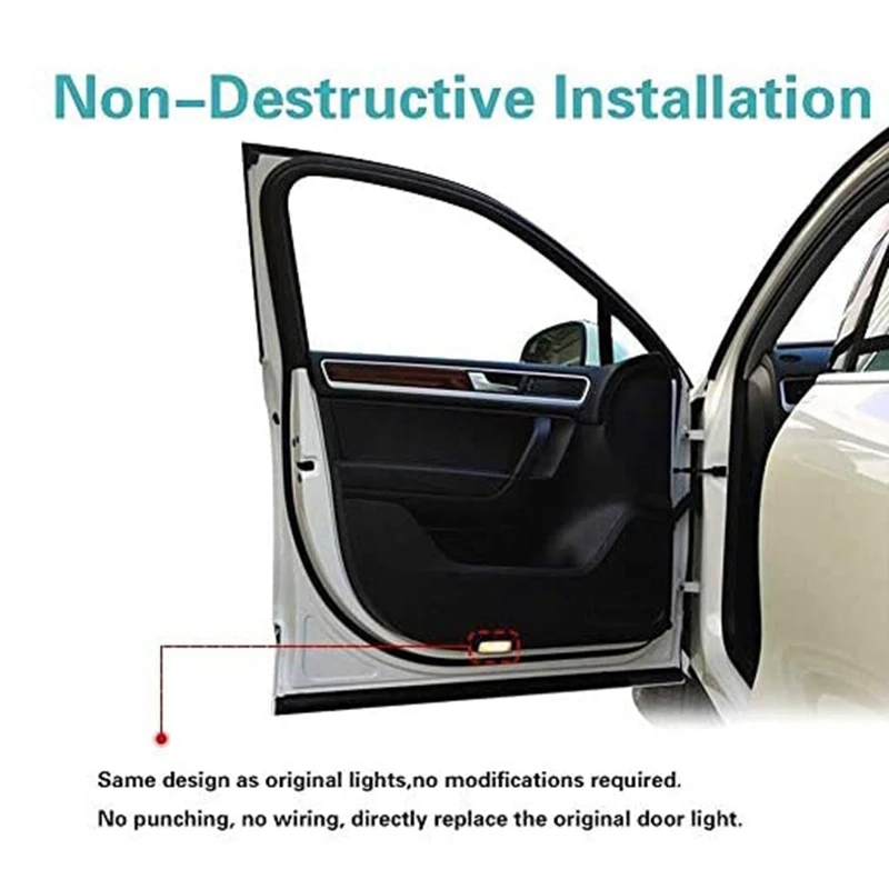 Светодиодный светильник для проектора с логотипом на двери автомобиля призрак