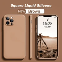square liquid silicone phone case for huawei honor 10 20 30 50 pro lite 8x 9 9a 10i play 4t 5 5t v30 v40 magic 3 pro plus covers
