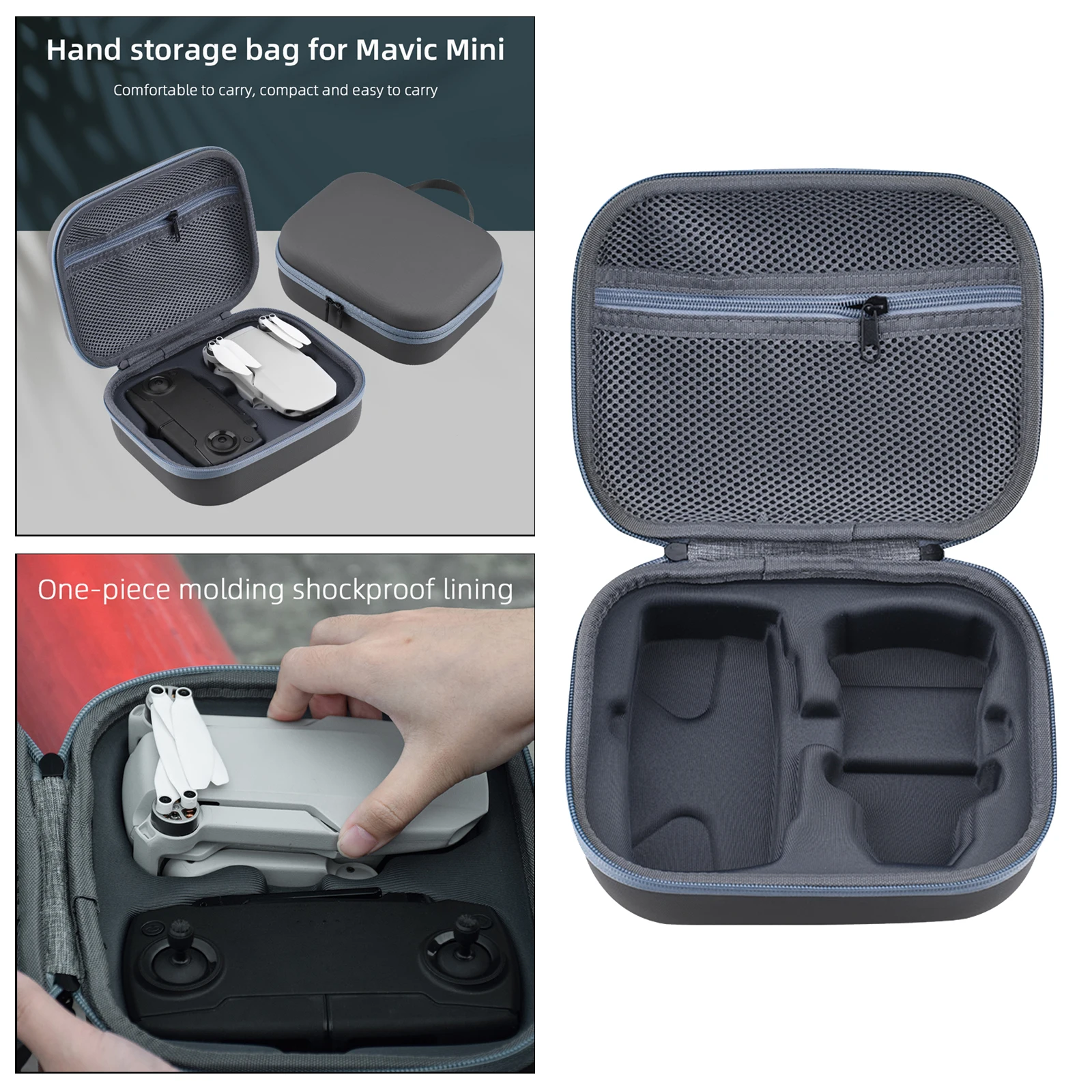 

Hard Case for DJI Mavic Mini 2 - Fits for Mavic Mini 2 Accessories: Body, Smart Controller, Batteries,Charger