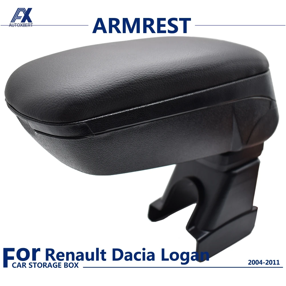 Передний подлокотник автомобиля для Renault Dacia Logan 2007 2011 раздвижной верх содержание