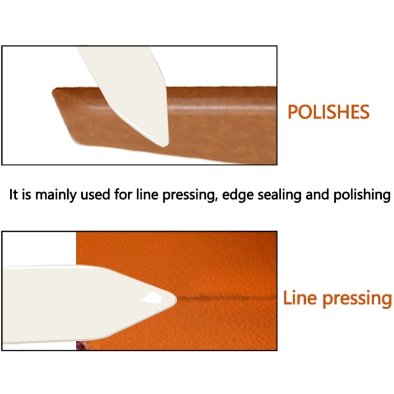 

Leather Burnishing Paper Creasing Cattle Bone Folder Handmade Paper Crafts Leather Trimmer Tool Y5JC