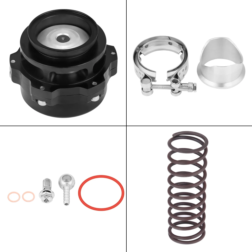 

Aluminum Alloy 800g Universal 50mm/2inch Car Turbo Blow Off Valve BOV Kit with Adapter Spring Comes with fittings and bolt