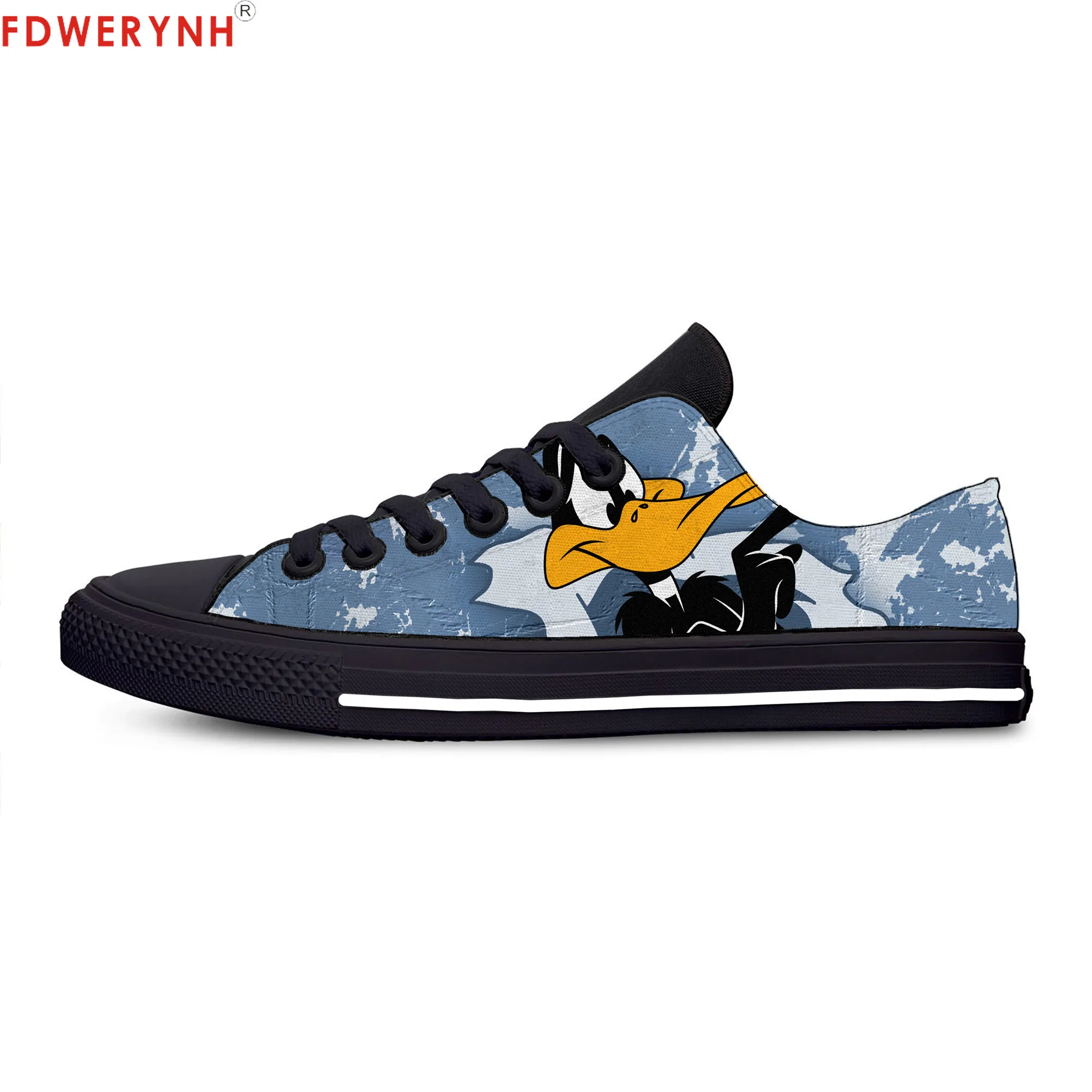 

Men's Casual Shoes Looney Tunes Daffy Duck 'Daffy Face't Breathable Canvas Strap Ladies Casual Man Shoes