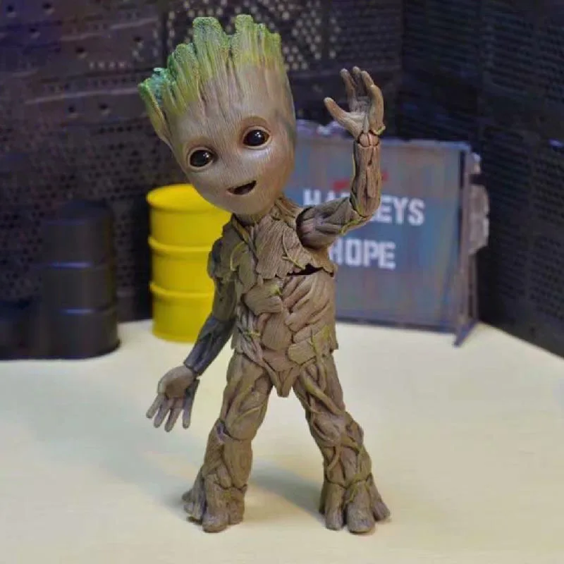 

Marvel Guardians of The Galaxy Groot Action Figure Toys Tree Man Movable Model Movie Collection Souvenirs 26cm Gifts for Kids