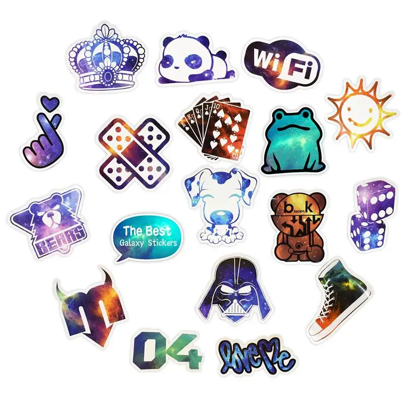 Лидер продаж 50 шт. наклейки Galaxy для ноутбука мотоцикла автомобиля стильные