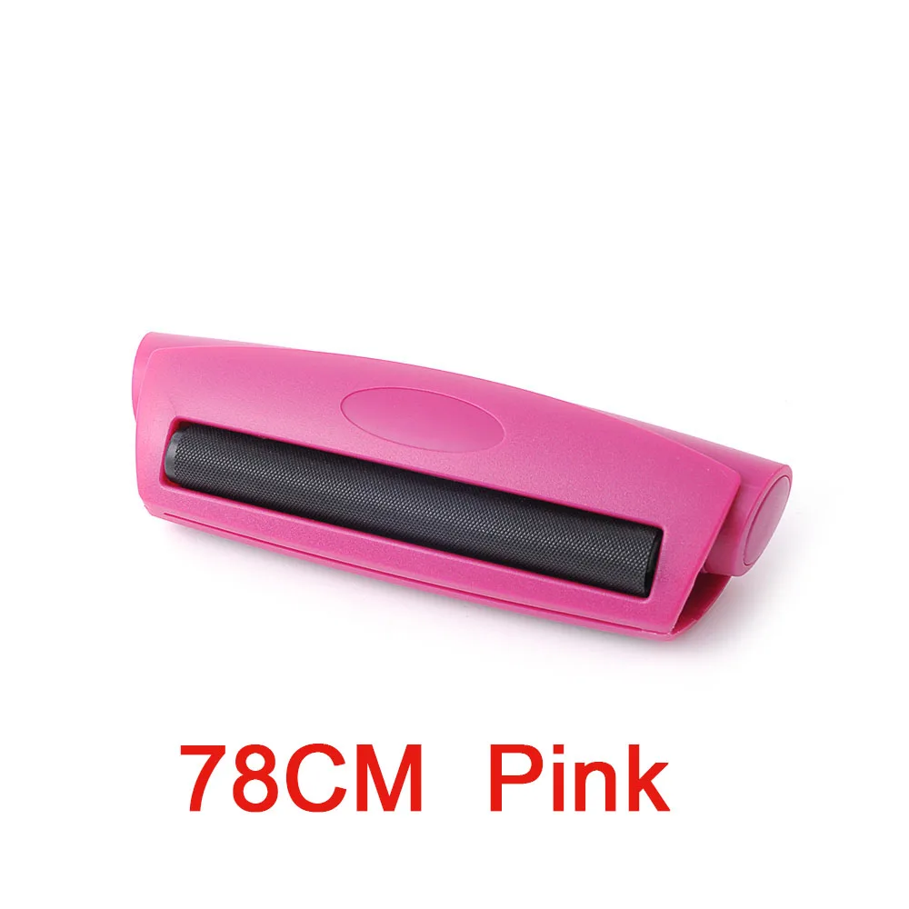 78 mm pink Kingsize Руководство DIY руки легко сигареты сделать конус прокатки машина специальный красный шарнир ролик сигареты курить табака наполнение - Цвет: 78 mm pink