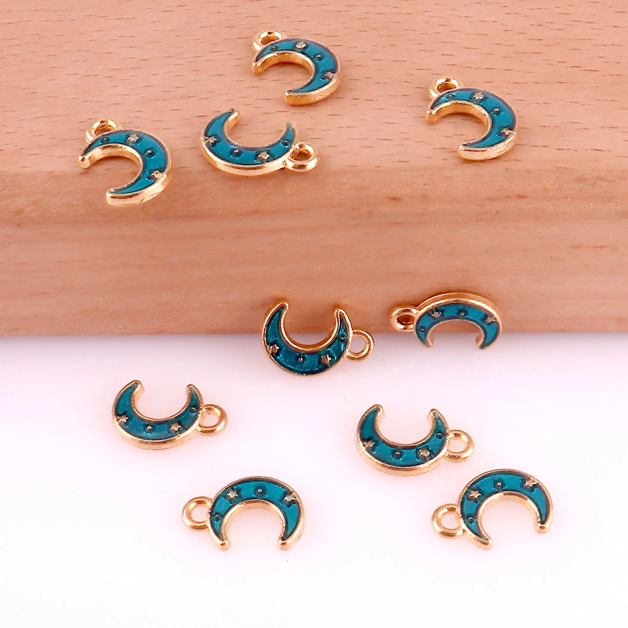 15 шт./лот металлические эмалевые подвески в виде звезд подвеска звездное небо