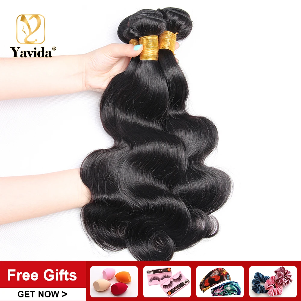 

Yavida Peruvian Hair Weave 3&4 Body Wave Bundles 8a Grade 100% Human Hair Weave Bundles Extension For Africa Women