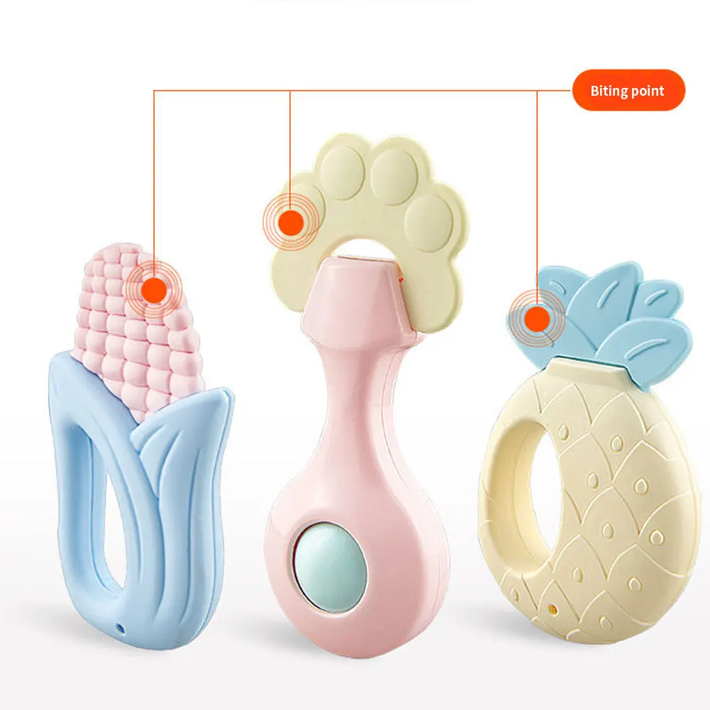 

Baby Rattle Toys 0-12 Months Jingle Shaking Bell Infant Toys For Newborns Baby Rattles Teether Grip Handbell Toddler Toys 2021