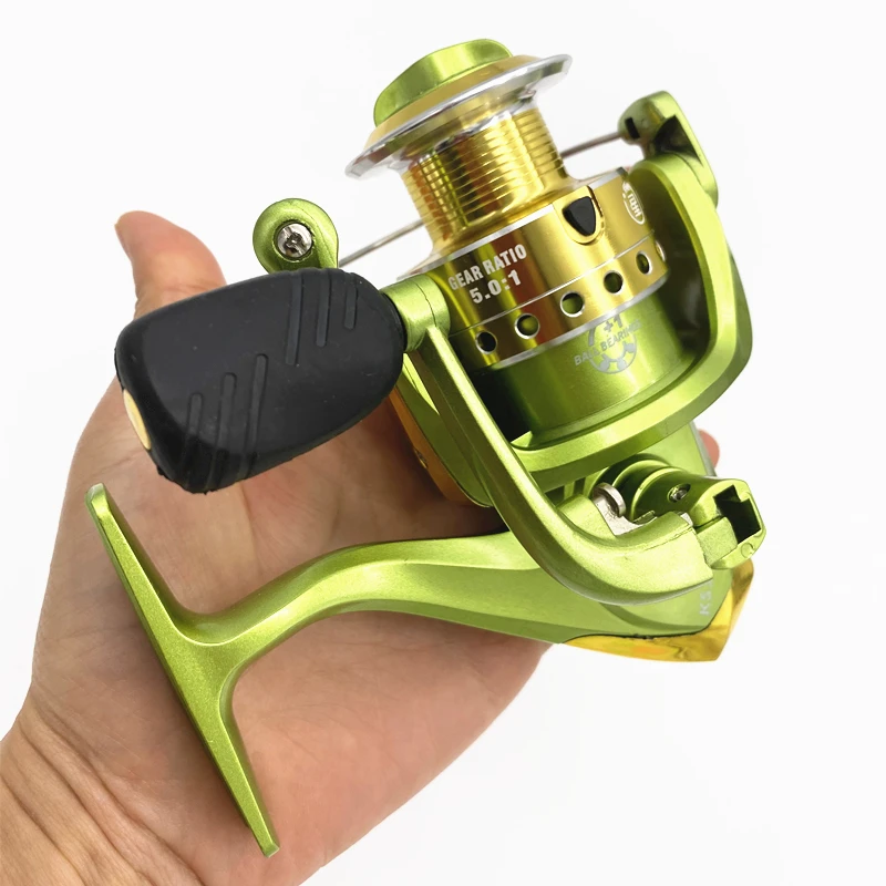 KS3000 8Bearings 5.0:1Gear Ratio Fishing Reel Metal Spool Spinning Reel Aluminum Body Saltwater Fishing Accessories feeder coil