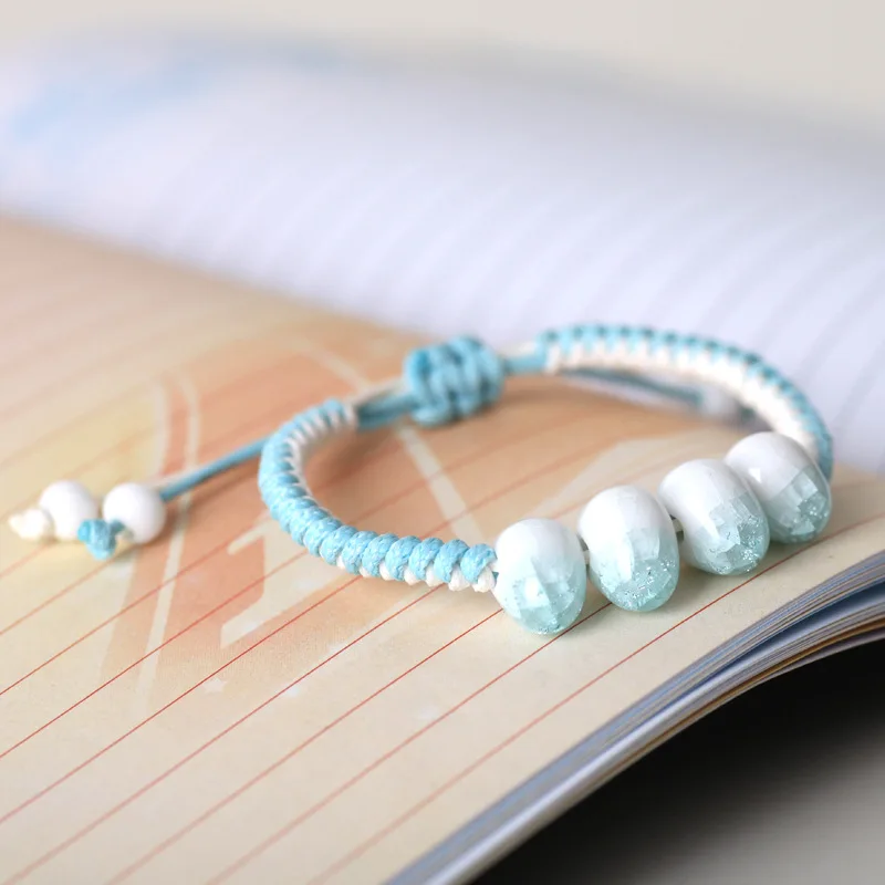 Браслет из натурального камня бусины цепь браслеты животные талисманы браслет