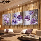 3 шт. винтажный домашний декор фиолетовый цветок Алмазная Картина Современный домашний декор полные изображения для алмазной вышивки для гостиной