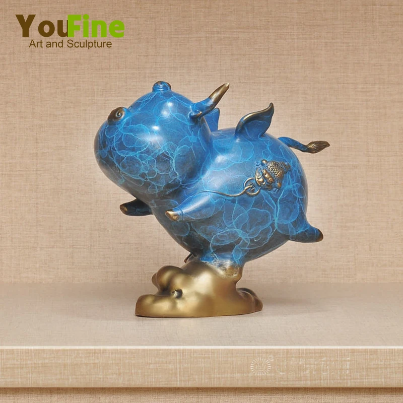 

Бронзовая статуя быка, современное искусство, настольное украшение, статуэтка быка, милая абстрактная фотография, нордический Декор для до...