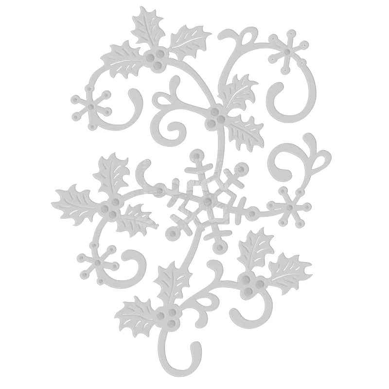

2020 новые рождественские завода металлический Трафаретный вырубной штамп для вырезания Бумага решений в виде цветов и листьев из бисера Сне...