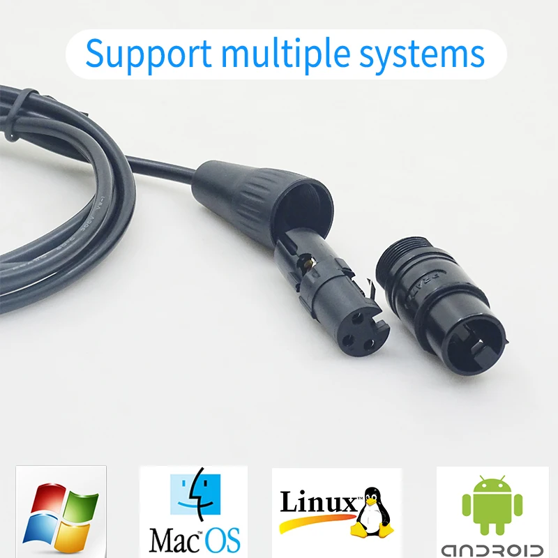 Адаптер интерфейса USB к DMX светодиодный DMX512 компьютерный ПК контроллер освещения