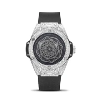 classic diamond mens sports watch waterproof black steel case mens quartz watches clock male casual wristwatch reloj relogio