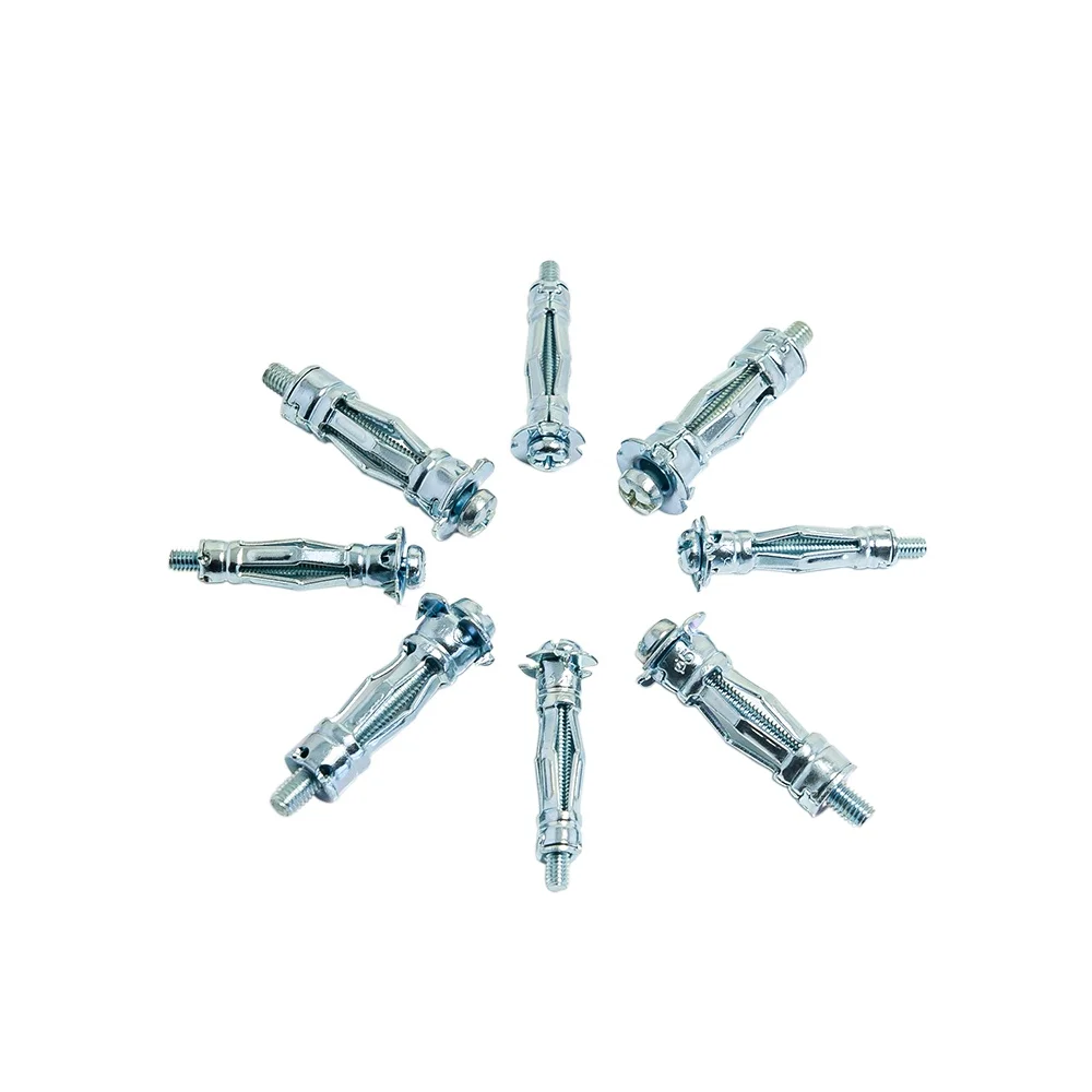 Hollow Wall Anchor 8*34+11*36 Assortment Kit 100 Pcs Heavy Duty Anchors Metal Cavity Plasterboard Plug Fixing Screw |