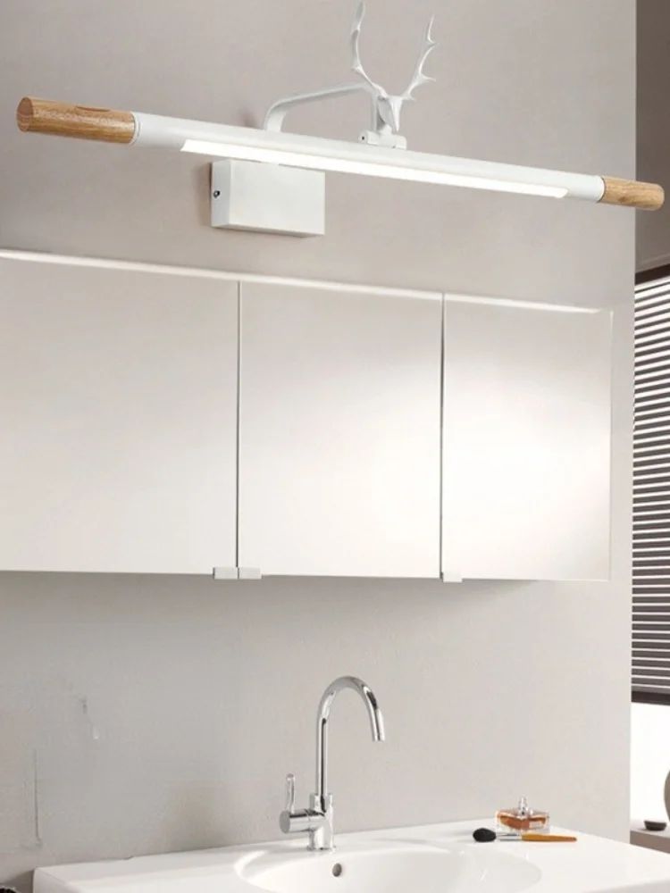 

Led dresser with innovative Nordic style lamp pole, for bathroom lamp, wooden wall lamp, modern bedside lamp and wall lamp