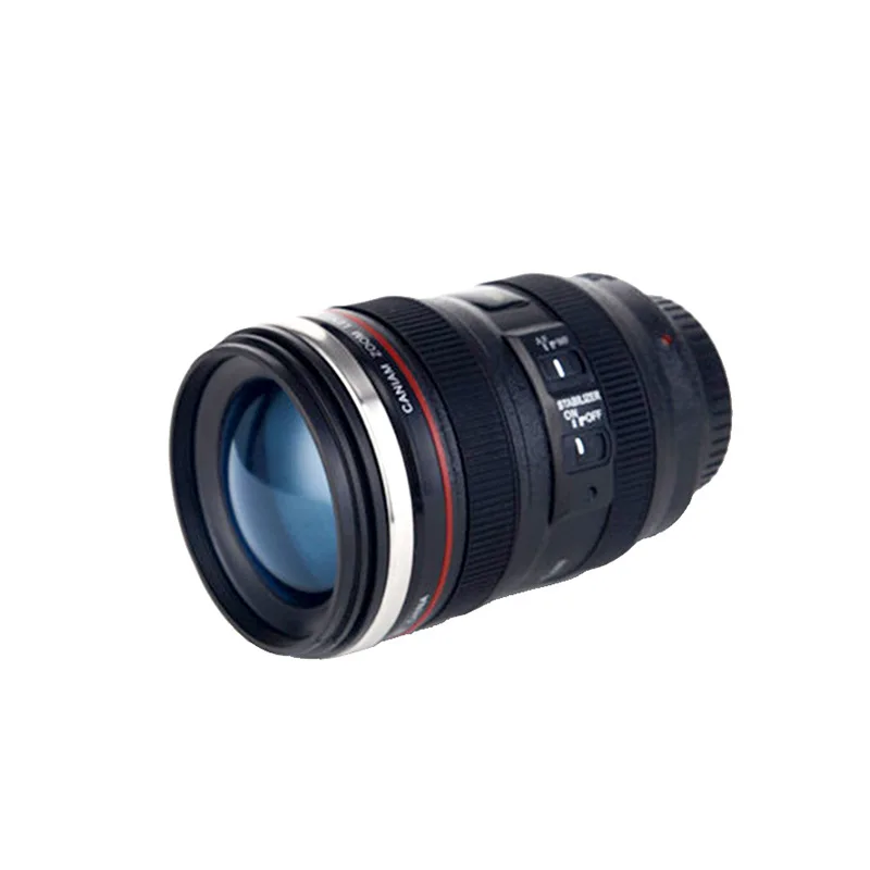 

Creative Camera Lens Water Cup Insulated Camera Lens Cup 6 Generation Black and White Stainless Steel Coffee Cup