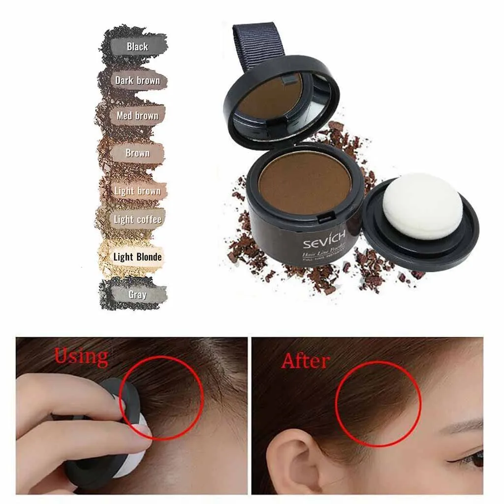 Макияж для волос тени век пудра из мгновенного волокна бровей бронзер макияж