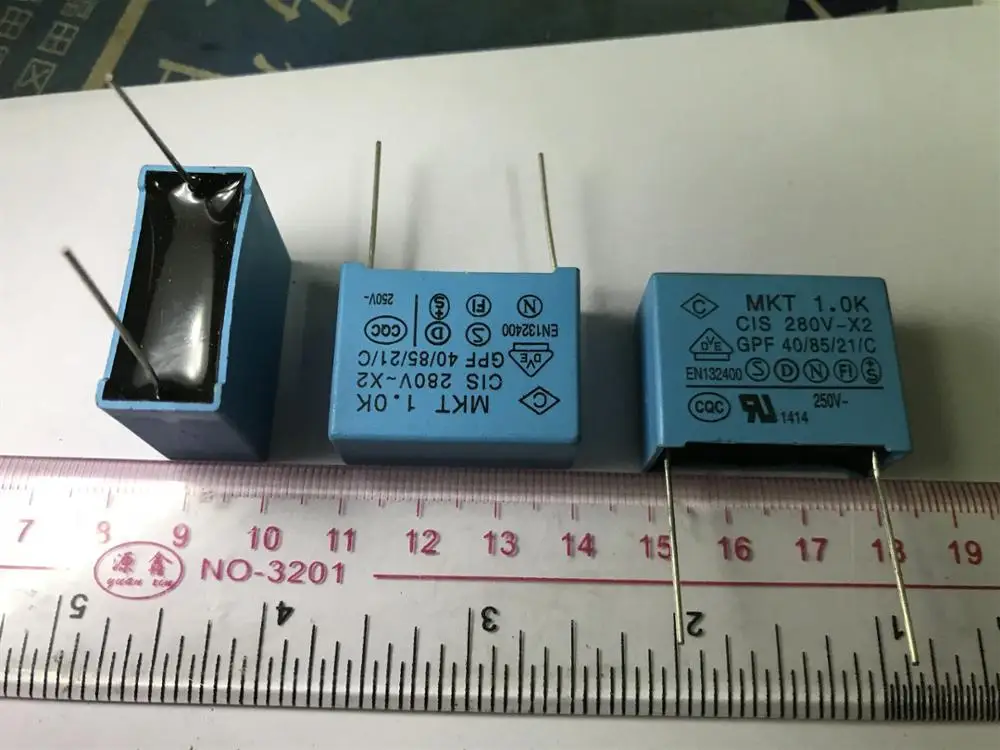 

1uf 1.0K 280v-x2 GPF 40 / 85 / 21 / C Y-CAP; safety gauge capacitance foot distance 28mm genuine