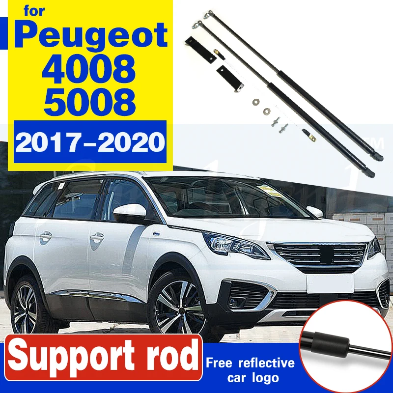 

For Peugeot 4008 5008 2017-2020 Europe Version Car-styling Refit Bonnet Hood Gas Shock Lift Strut Bars Support Rod