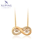 Xuping, модные ювелирные изделия, Новое поступление, позолоченная подвеска с кристаллами, ожерелье для женщин, позолоченные украшения 10399306