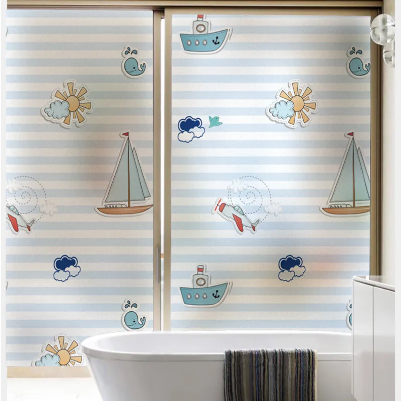 Nuelife дневное стекло для ванной комнаты раздвижная дверь Непрозрачное затенение