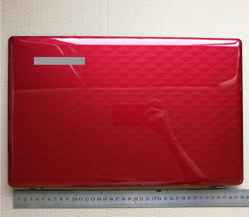 red-pp material Чехол для ноутбука с ЖК-дисплеем для lenovo ideapad Z580 Z585 серый/красный - Цвет: red-pp material