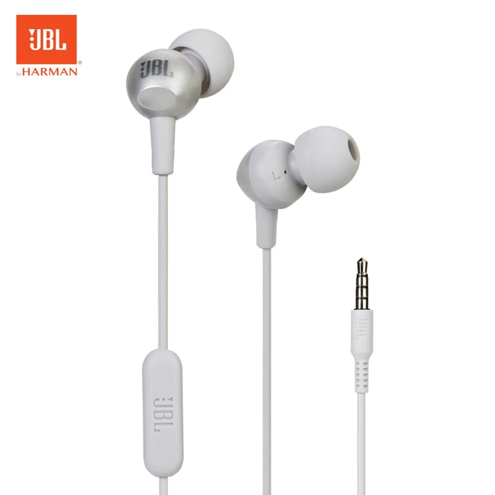 

Original JBL C200Si 3.5mm Wired Stereo Earphones Deep Bass Music Sports Headset Portable Earphone Hands-free Call with Mic