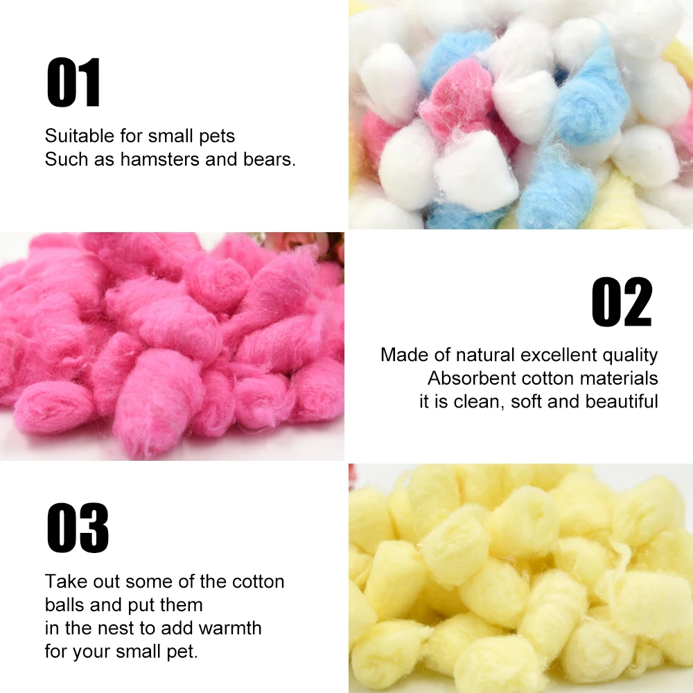 100 шт. хлопковый шарик для домашних животных зимний теплый впитывающий хлопок
