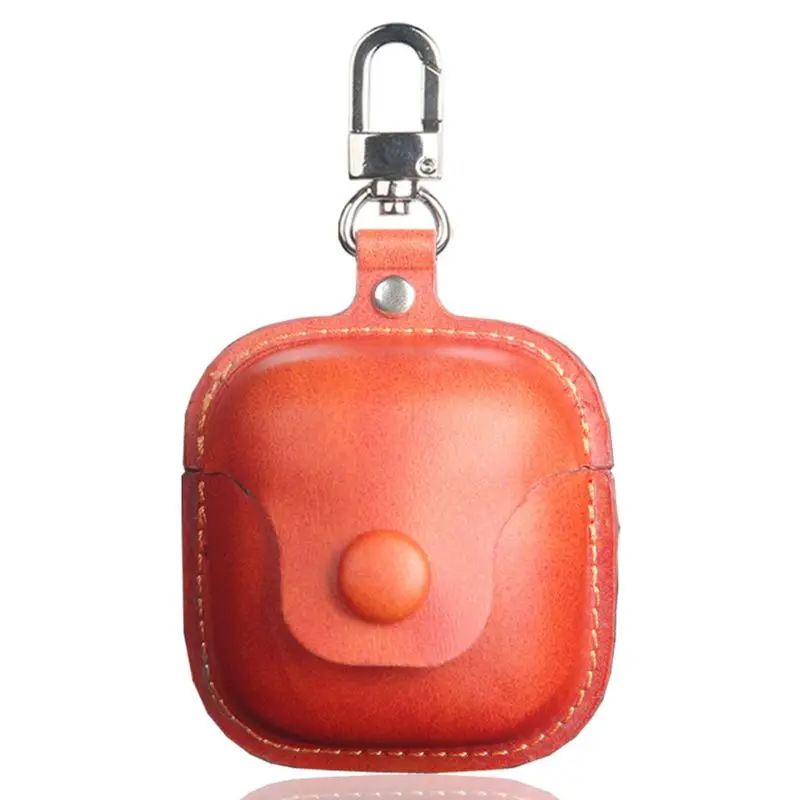 

High Quality Leather Case Protective Cover Keychain for J-BL TUNE 220TWS Bluetooth Headset R9UB