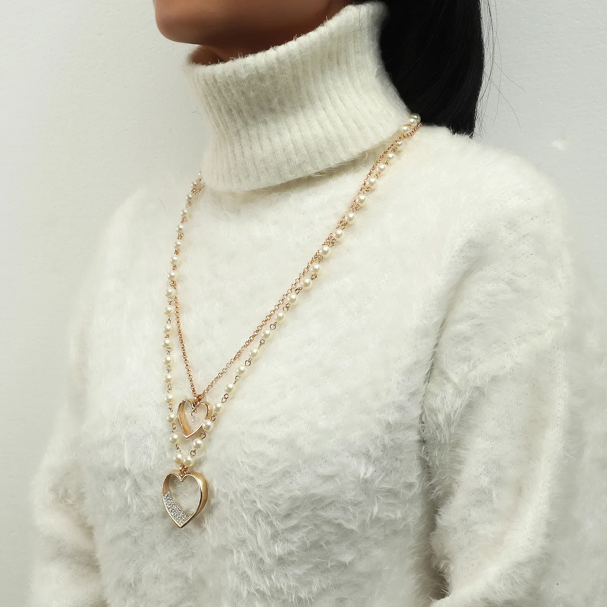 

Новая мода, имитация жемчуга, с украшением в виде кристаллов, ожерелье "Звездная пыль" для женщин, богемная длинная заявление ожерелье кулон ...