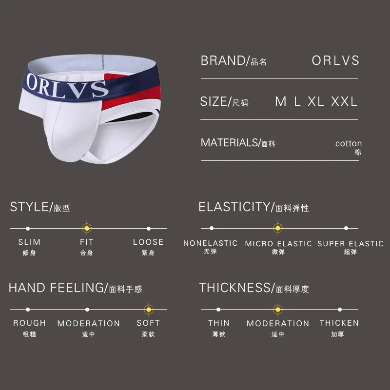 

Hot Men Briefs Underwear Pure Cotton Color Sexy Cuecas Gay Underwear Shorts Briefs Breathable Underpant